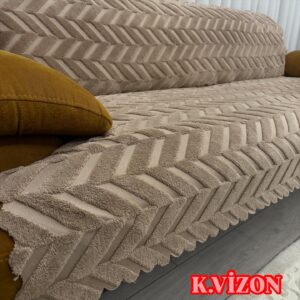 Welsoft Süngerli Çekyat Örtüsü - Koyu Vizyon