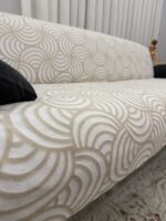 Dinarsu Silikon Kaymaz Taban Çekyat Örtüsü - Vizon Sarmaşık