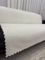 İthal Soft Süngerli Çekyat Örtüsü - Ekru
