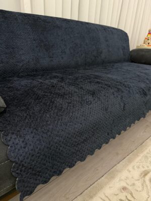 Elegans Çekyat Örtüsü - Siyah
