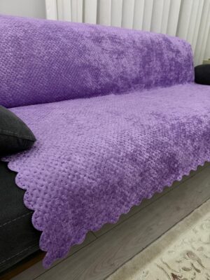 Elegans Çekyat Örtüsü - Lila