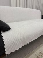 Elegans Çekyat Örtüsü - Beyaz