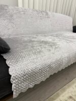 Elegans Çekyat Örtüsü - Açık Gri