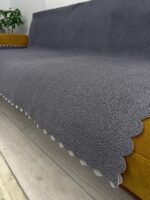 Bohem Süngerli Çekyat Örtüsü Antrasit Gri – 180x220 cm Koltuk Örtüsü